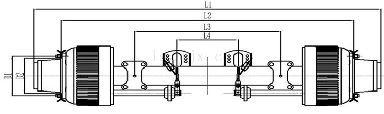 German Type BPW Trailer Axle - German Axle - 1