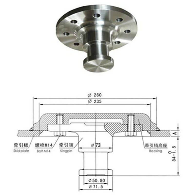 Assembled King Pin 2' / 3.5' inch - King Pin - 4